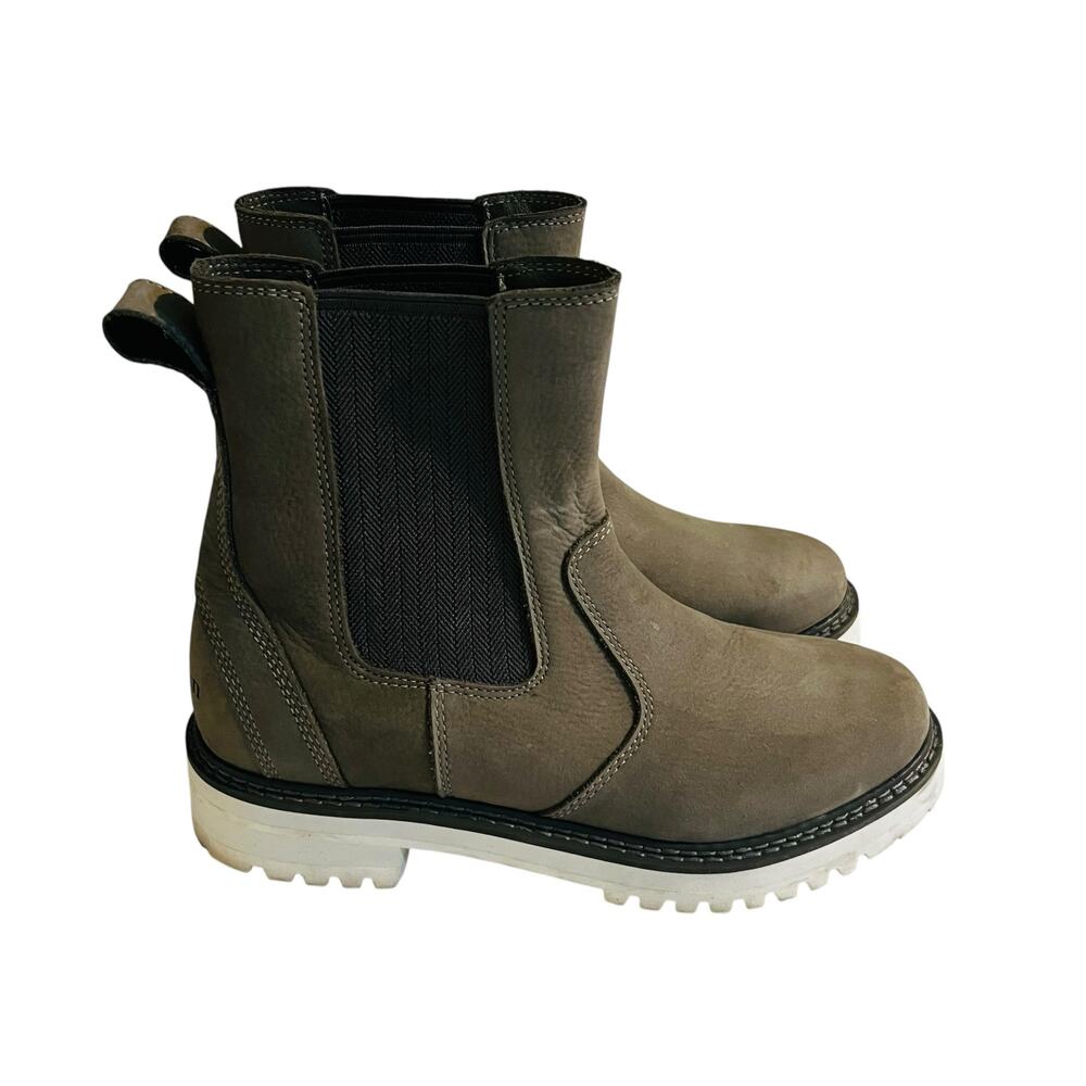 L.L. Bean Camden Hill Leather Chelsea Boots Size 9.5 Gray - Picture 3 of 7